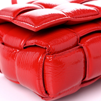 Bottega Veneta Textured Deerskin Maxi Intrecciato Padded Cassette Crossbody Bag Chili 7 of 10