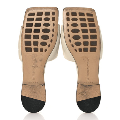 Bottega Veneta Nappa Quilted Rubber Lido Flat Sandals 38 Sea Salt 7 of 14