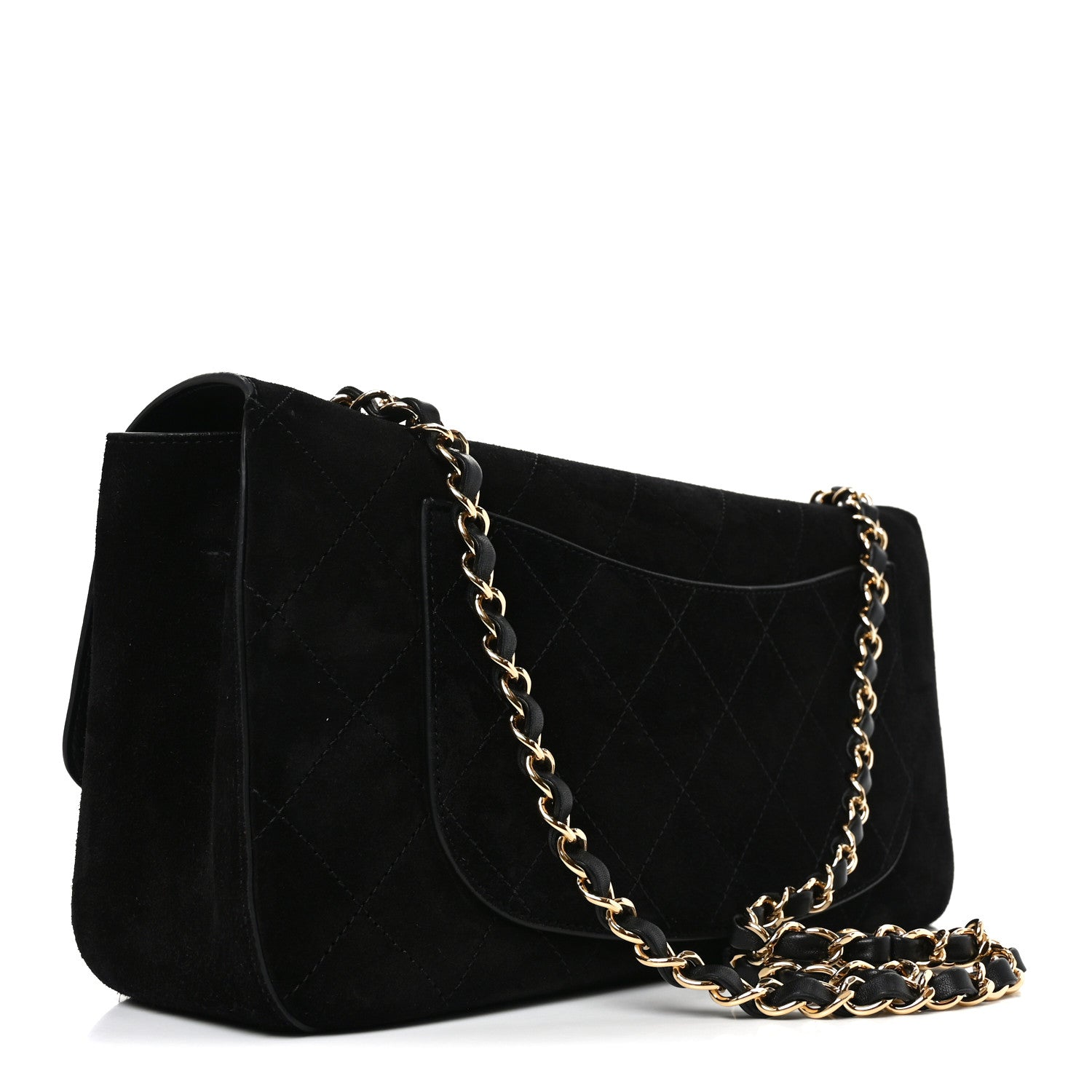 Chanel Suede Calfskin Small Souplissimo Maxi Flap Black 3 of 11