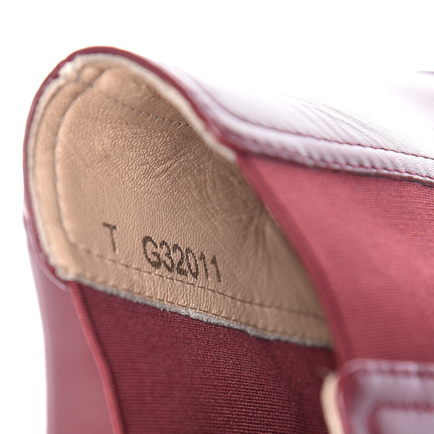 Calfskin Chelsea CC Short Boots 37.5 Bordeaux