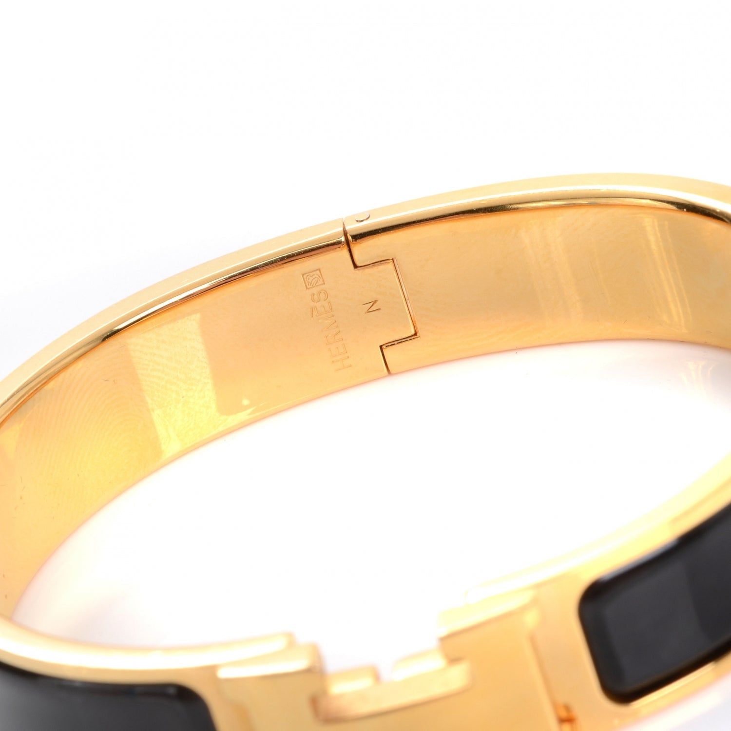 Hermes Enamel Narrow Clic Clac H Bracelet PM Black 5 of 8