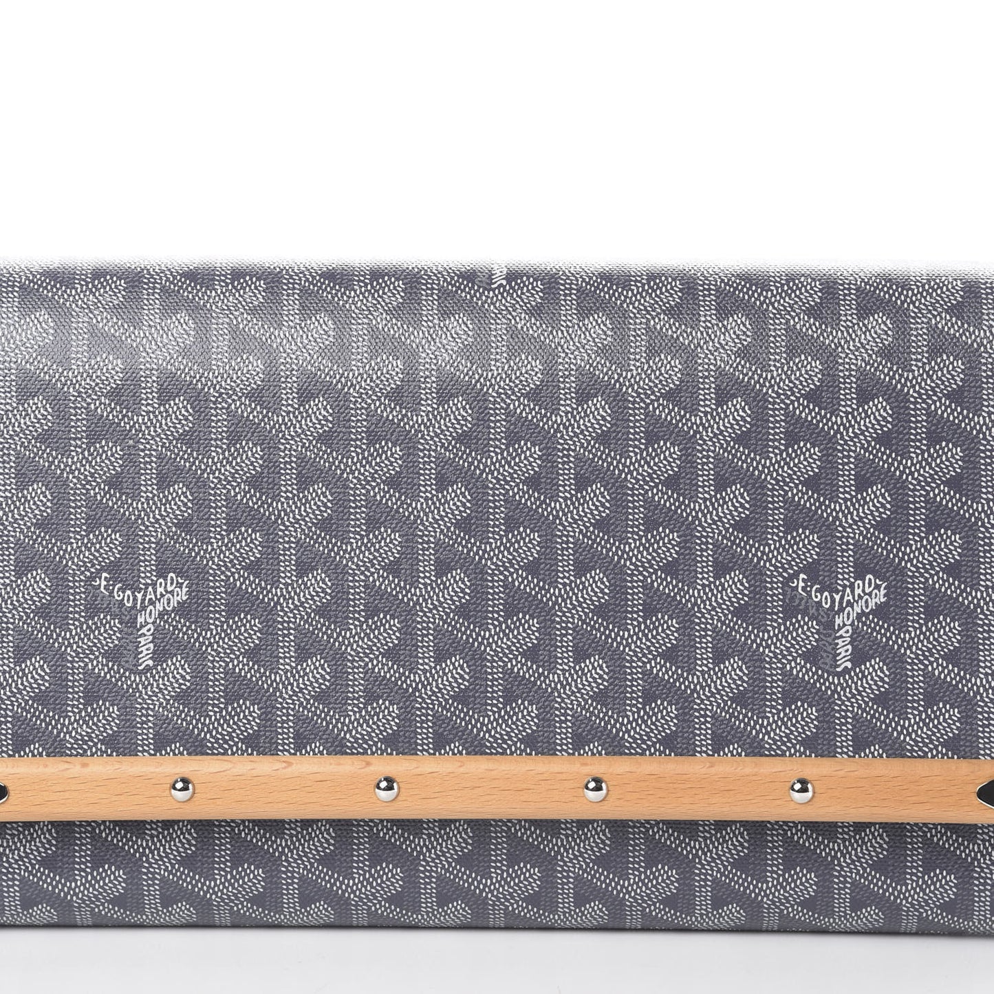Goyardine Monte Carlo Bois Clutch Grey