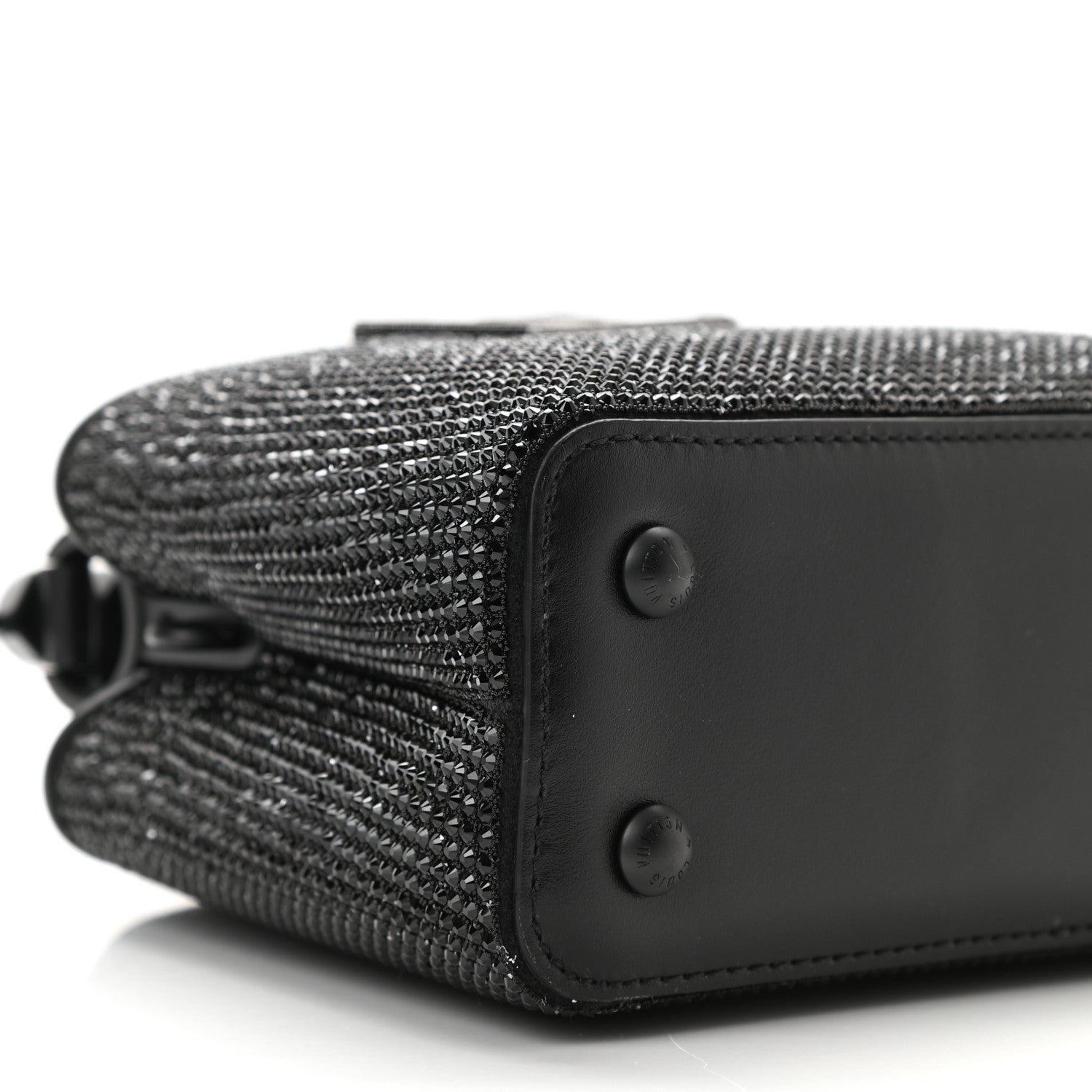 Louis Vuitton Swarovski Calfskin Capucines Mini Black 8 of 10