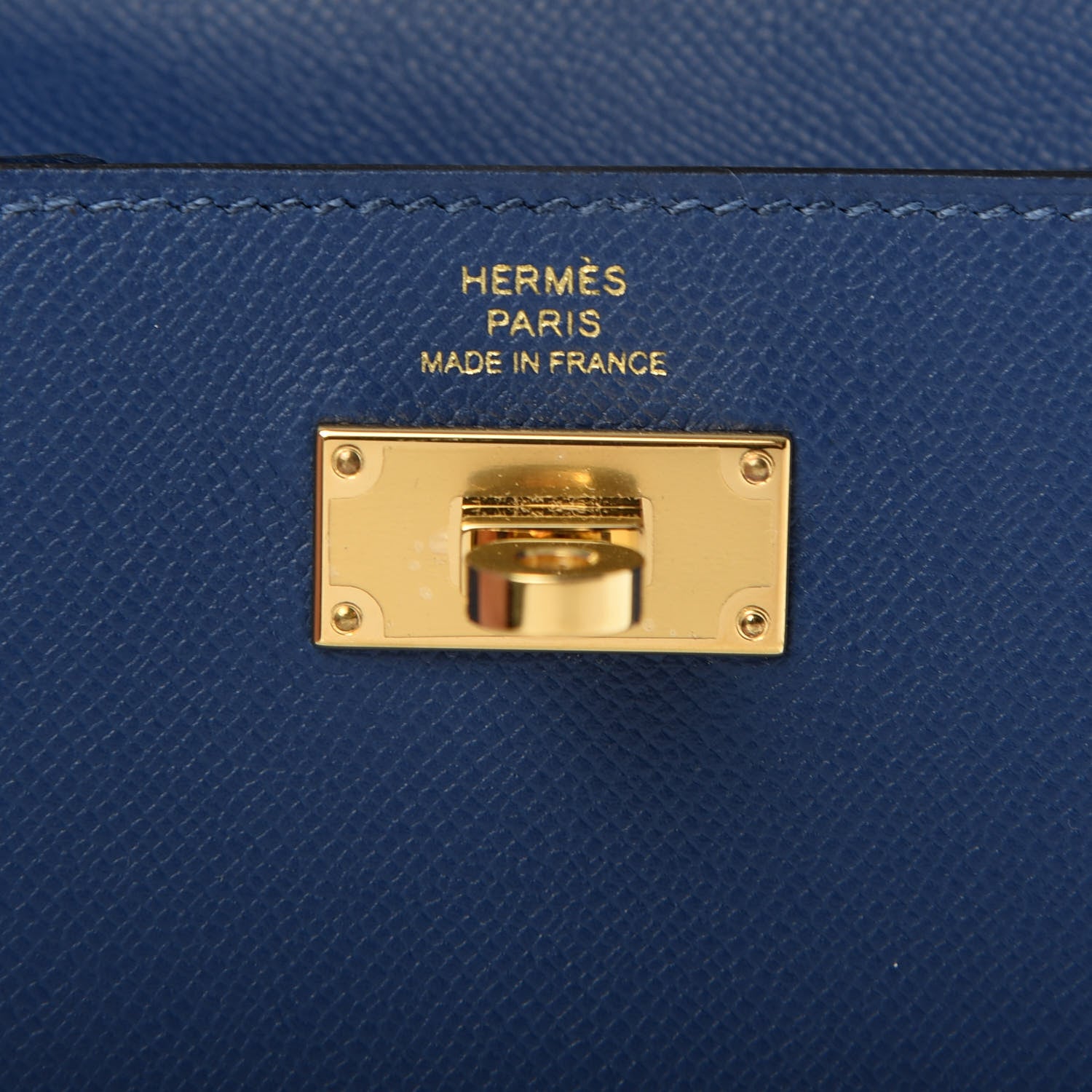 Hermes Madame Calfskin Kelly Pocket Compact Wallet Deep Bleu 6 of 7