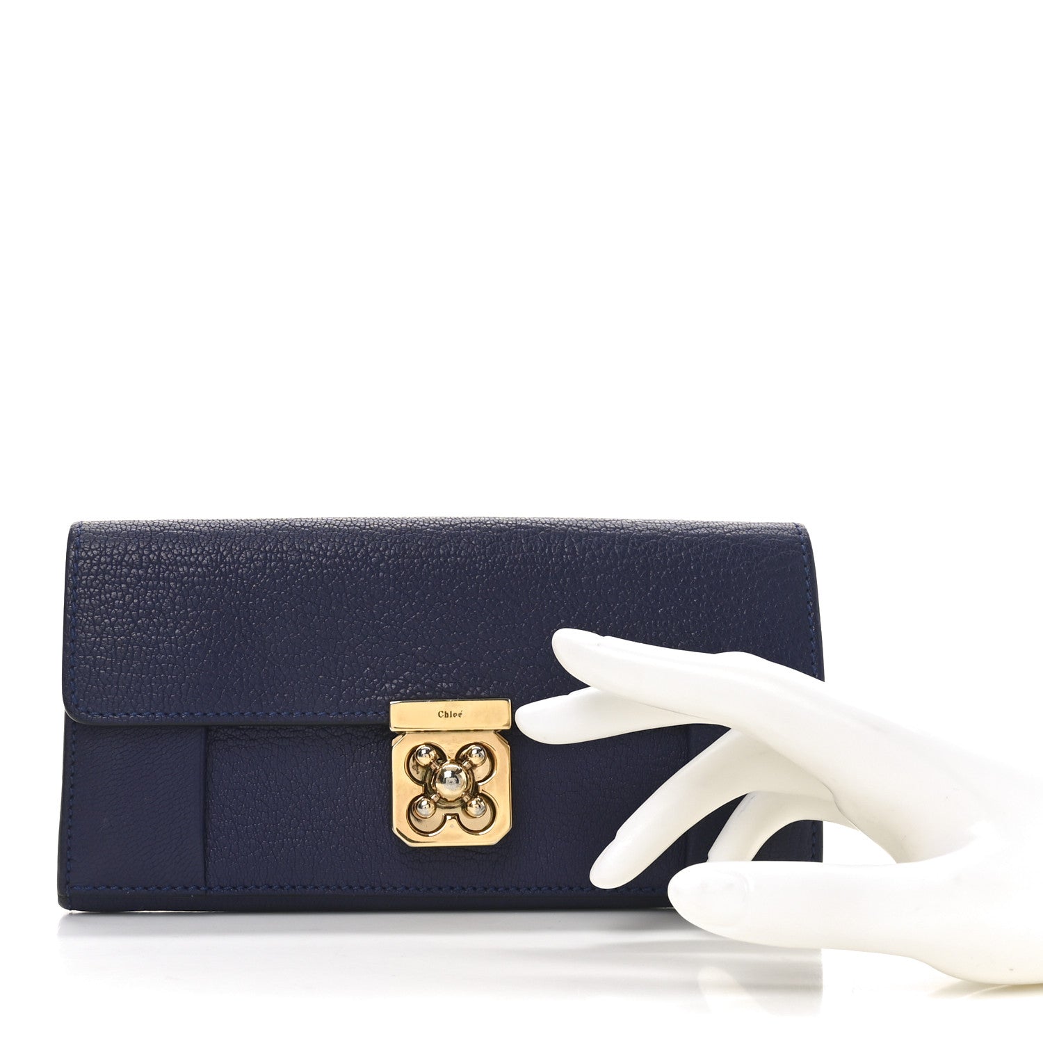 Chloe Goatskin Elsie Long Wallet Purple 2 of 8