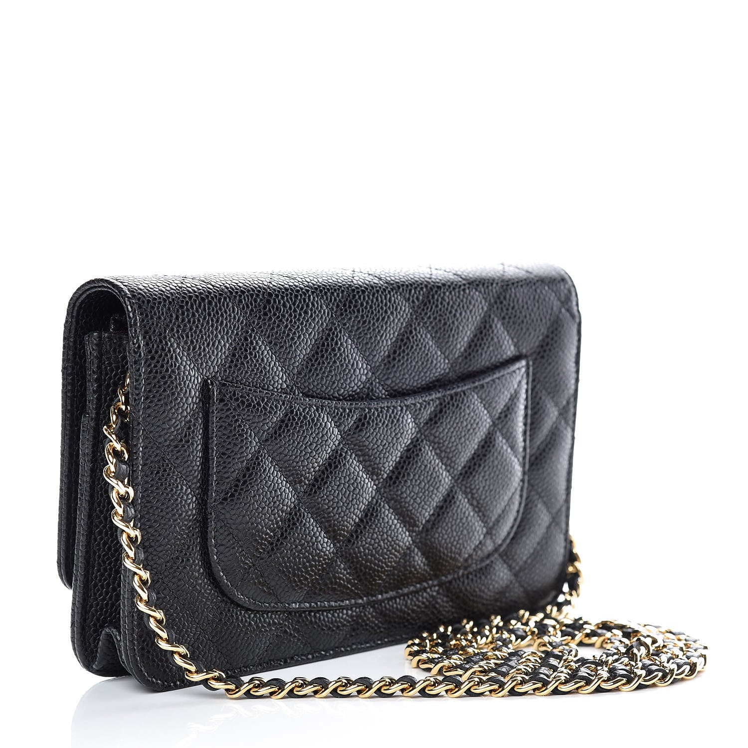 Chanel Caviar Quilted Wallet On Chain WOC Black 3 of 11
