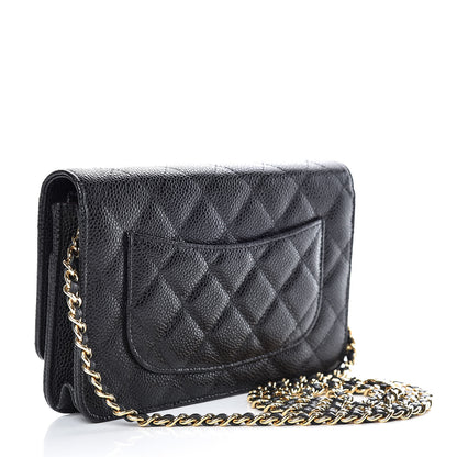 Chanel Caviar Quilted Wallet On Chain WOC Black 3 of 11