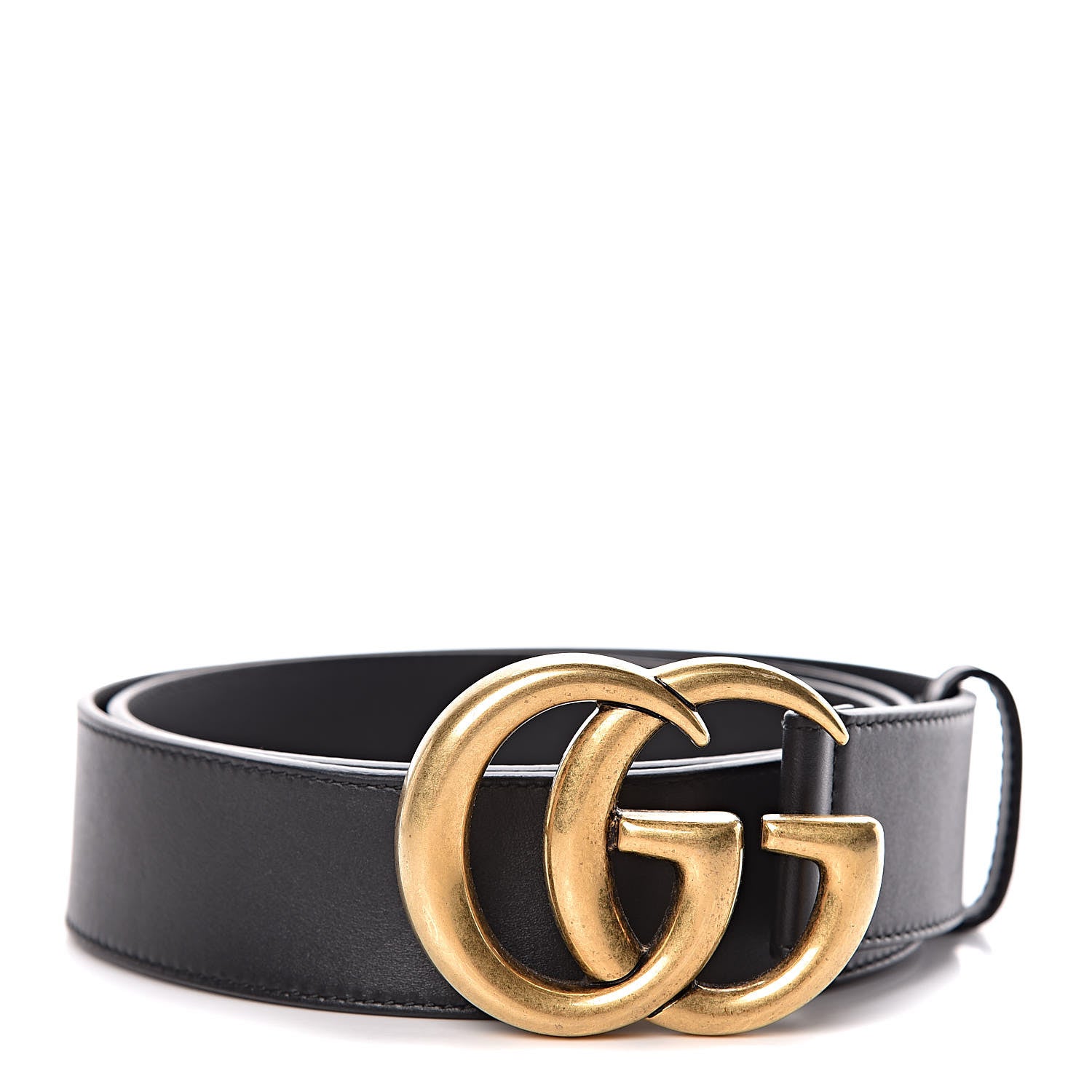 Gucci Calfskin Double G 40mm Belt 95 38 Black 1 of 7