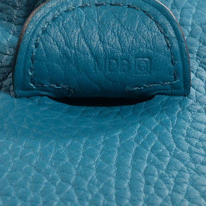 Hermes Taurillon Clemence Evelyne III PM Bleu Izmir Malachite 8 of 8