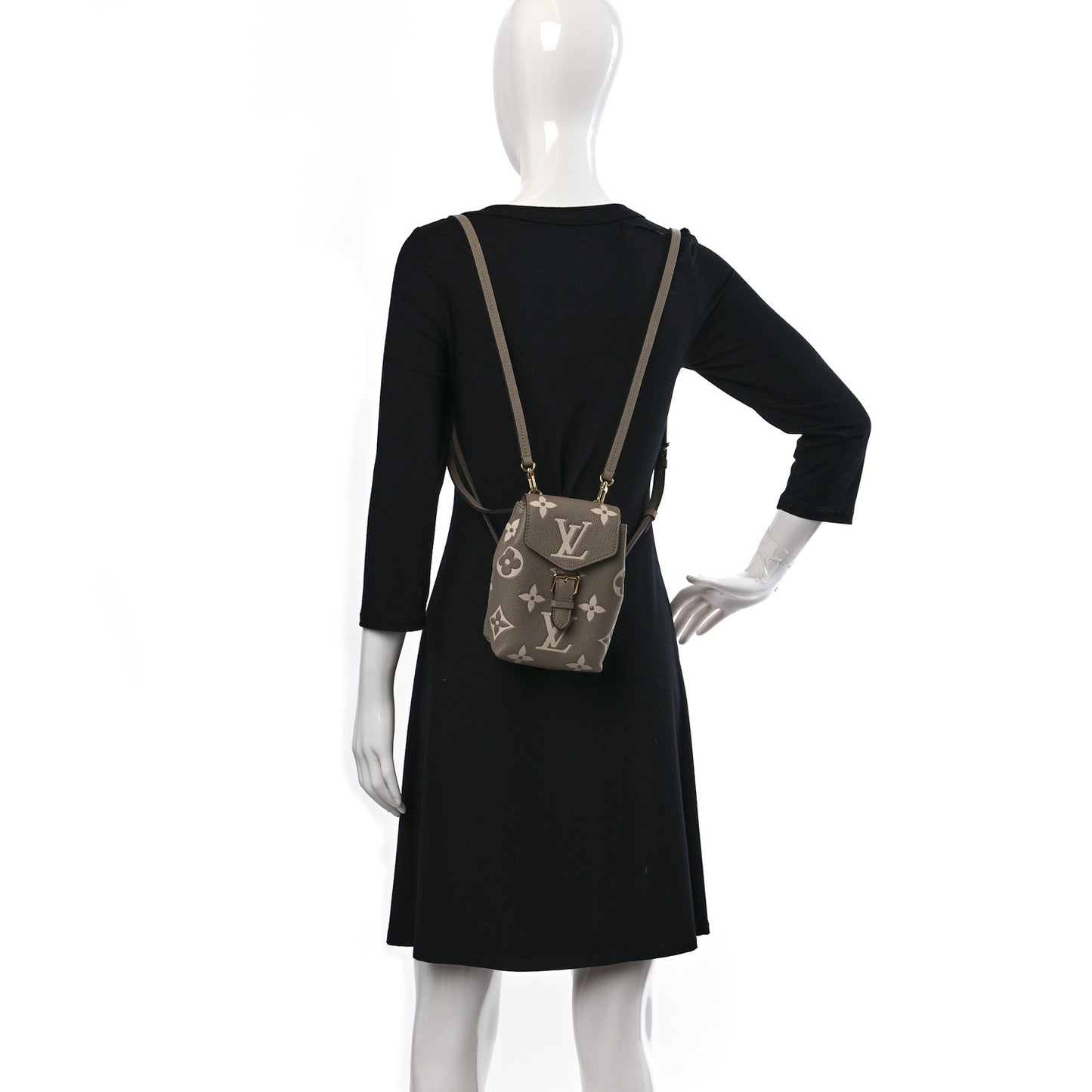 Empreinte Monogram Giant Tiny Backpack Tourterelle Cream