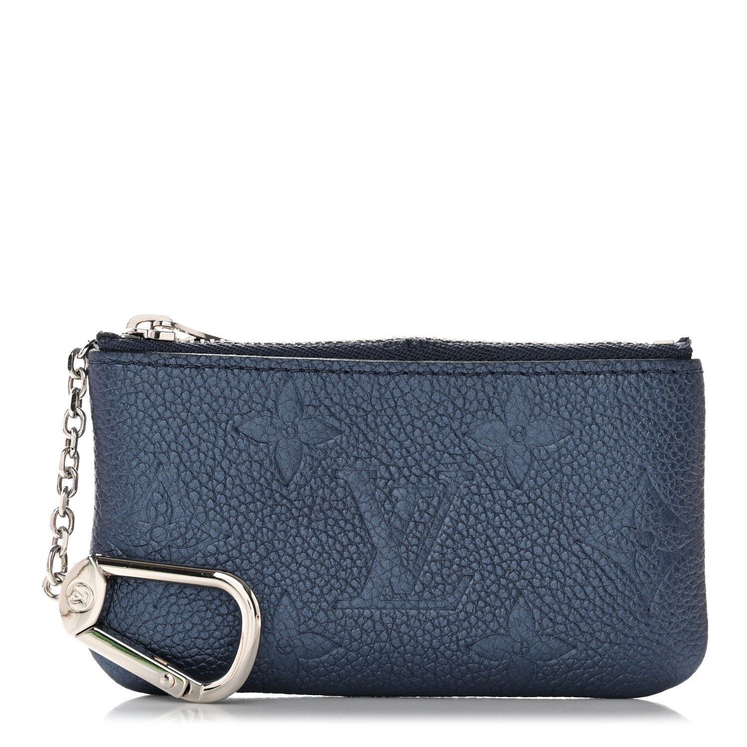 Louis Vuitton Metallic Empreinte Monogram Giant Key Pouch Navy Nacre 1 of 13
