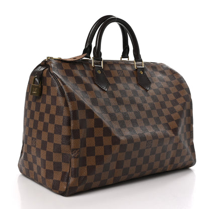 Louis Vuitton Damier Ebene Speedy 35 3 of 12