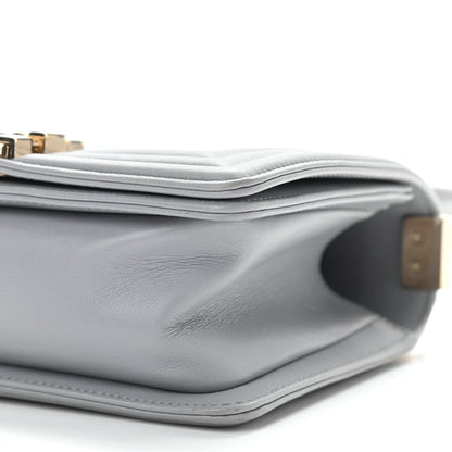 Chanel Calfskin Quilted Small Boy Flap Grey 9 of 12