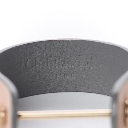 Christian Dior Calfskin Pearl Bracelet S Pink Grey 3 of 5