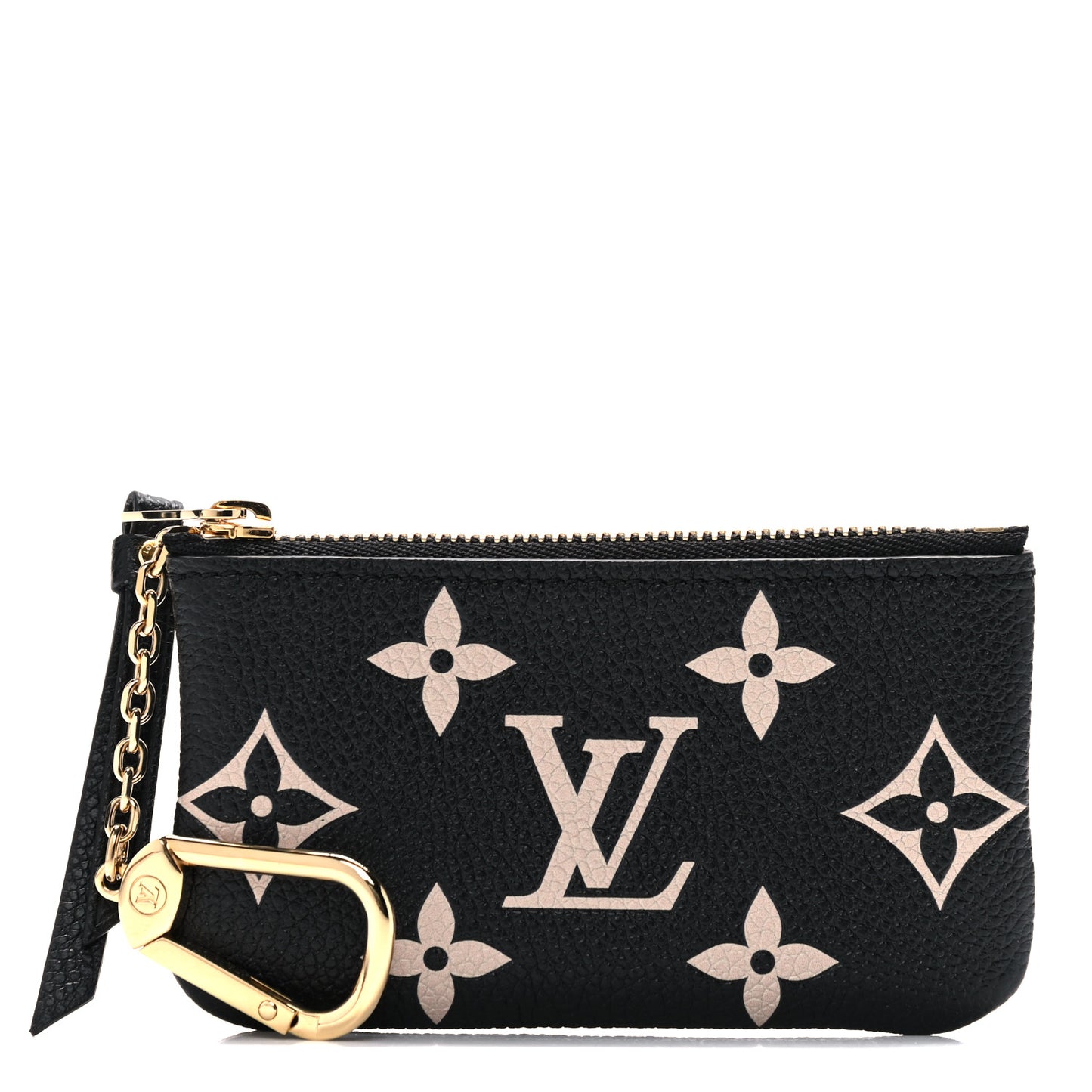 Empreinte Monogram Giant Key Pouch Black Beige
