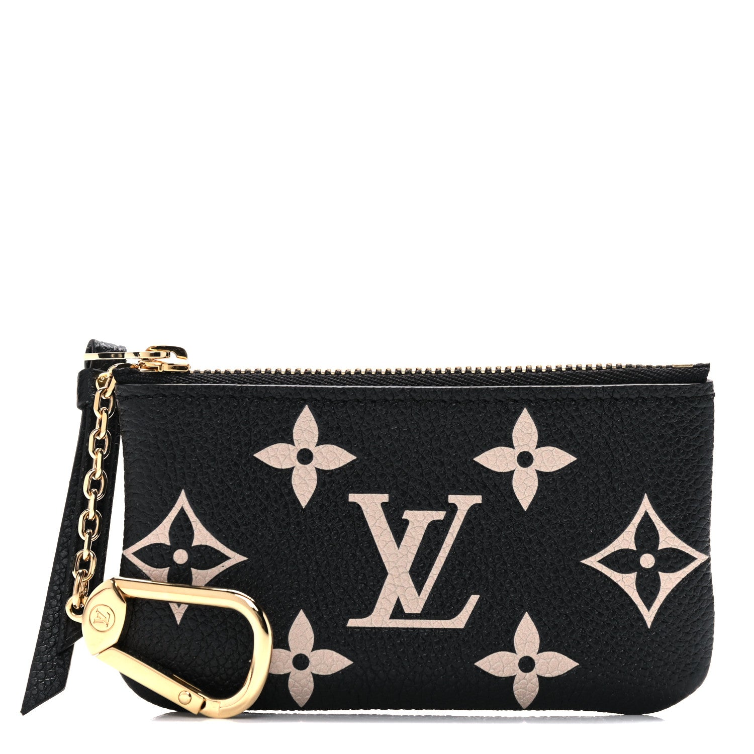 Louis Vuitton Empreinte Monogram Giant Key Pouch Black Beige 1 of 7