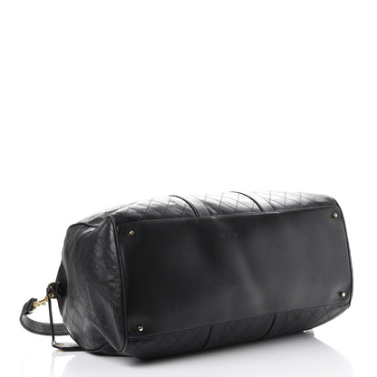 Chanel Calfskin Stitched Duffel Bag Black 4 of 16