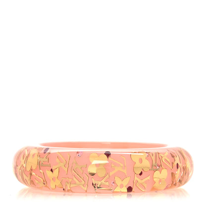 Louis Vuitton Resin Swarovski Medium Inclusion Bracelet GM Rose 1 of 3