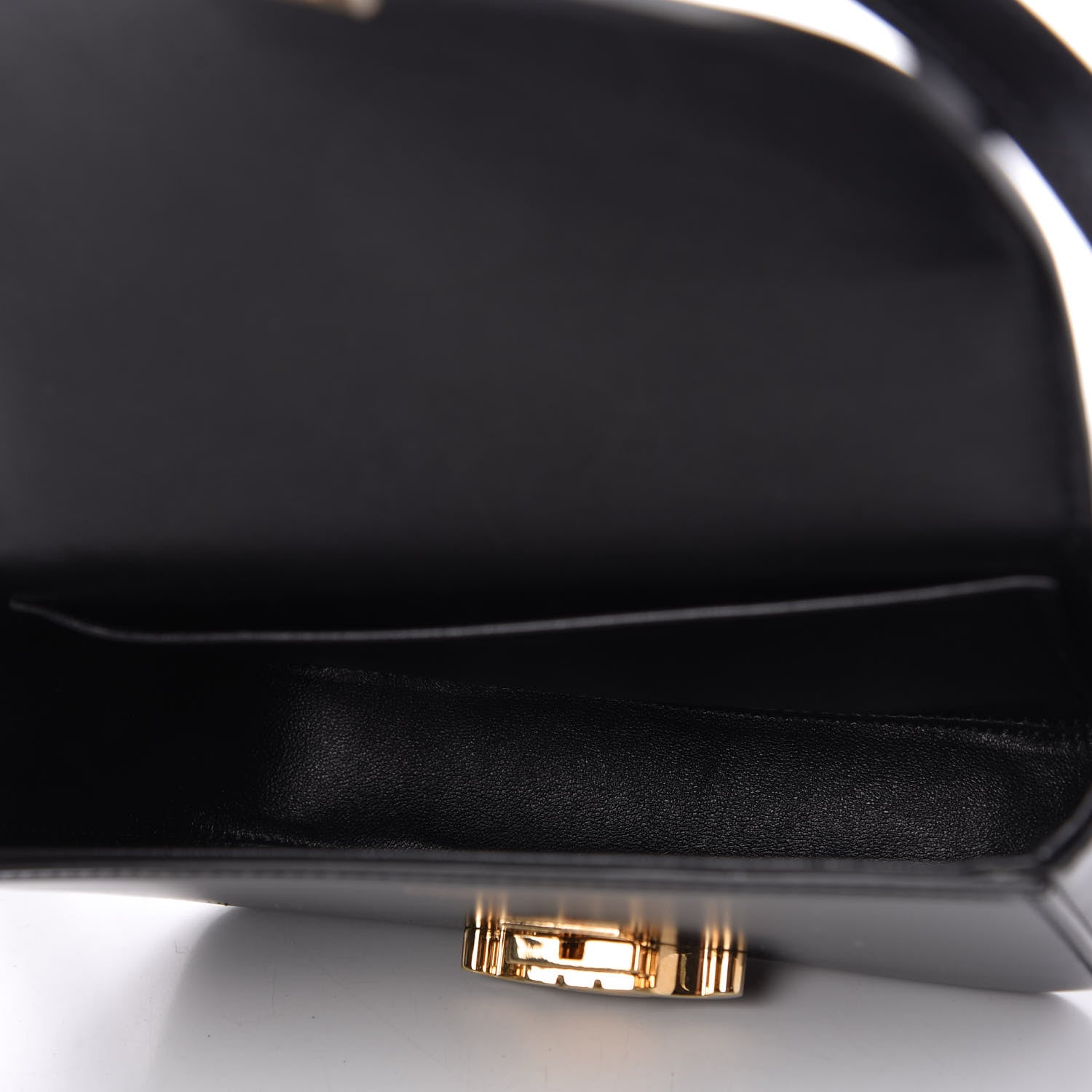 Celine Shiny Calfskin Nano Triomphe Black 5 of 10