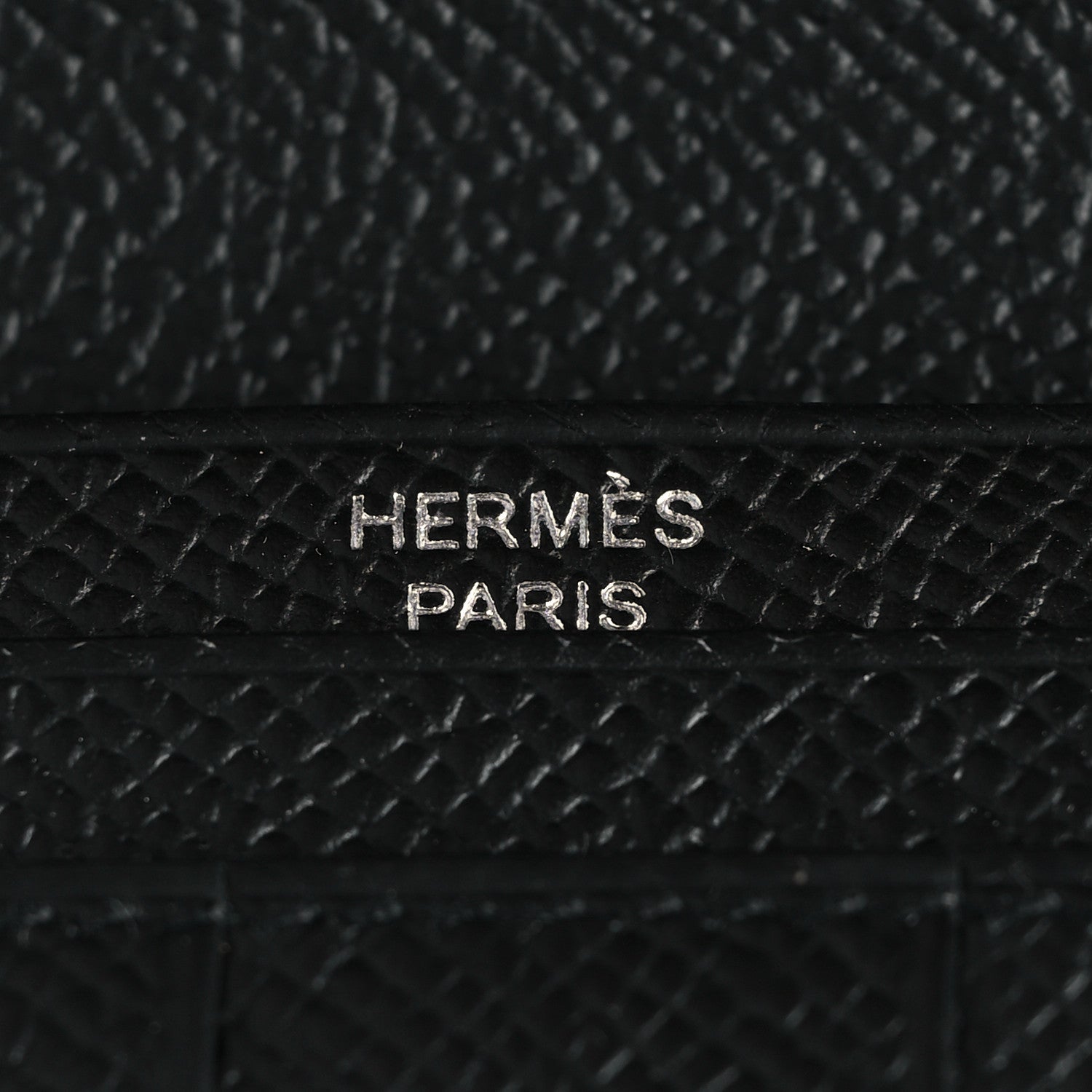 Hermes Epsom Monochrome Bearn Gusset Wallet Black 7 of 12