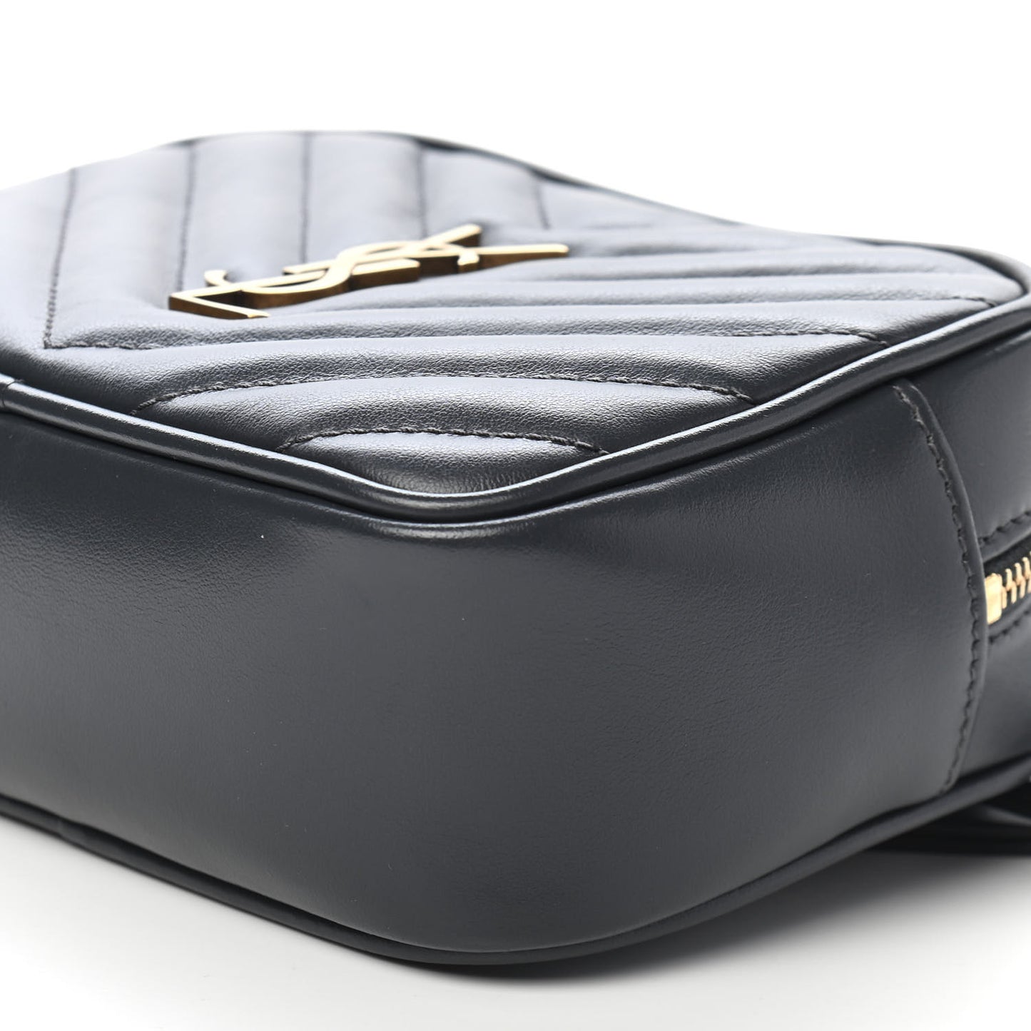 Calfskin Matelasse Monogram Lou Belt Bag Dark Smog