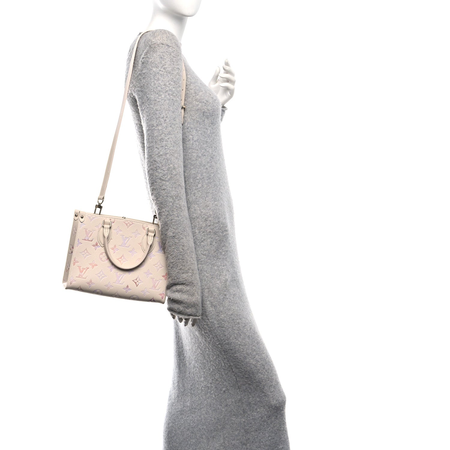 Louis Vuitton Empreinte Monogram Onthego  PM Dream Cream 2 of 9