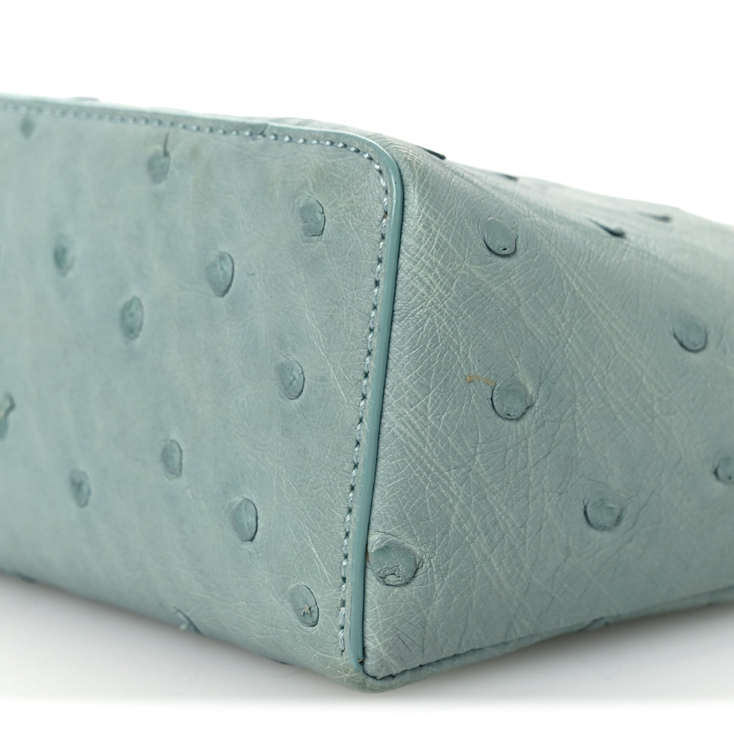 Loro Piana Ostrich L19 Extra Pocket Pouch Light Blue 9 of 9