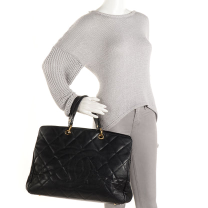 Chanel Soft Caviar Quilted CC Timeless Tote Black 2 of 7