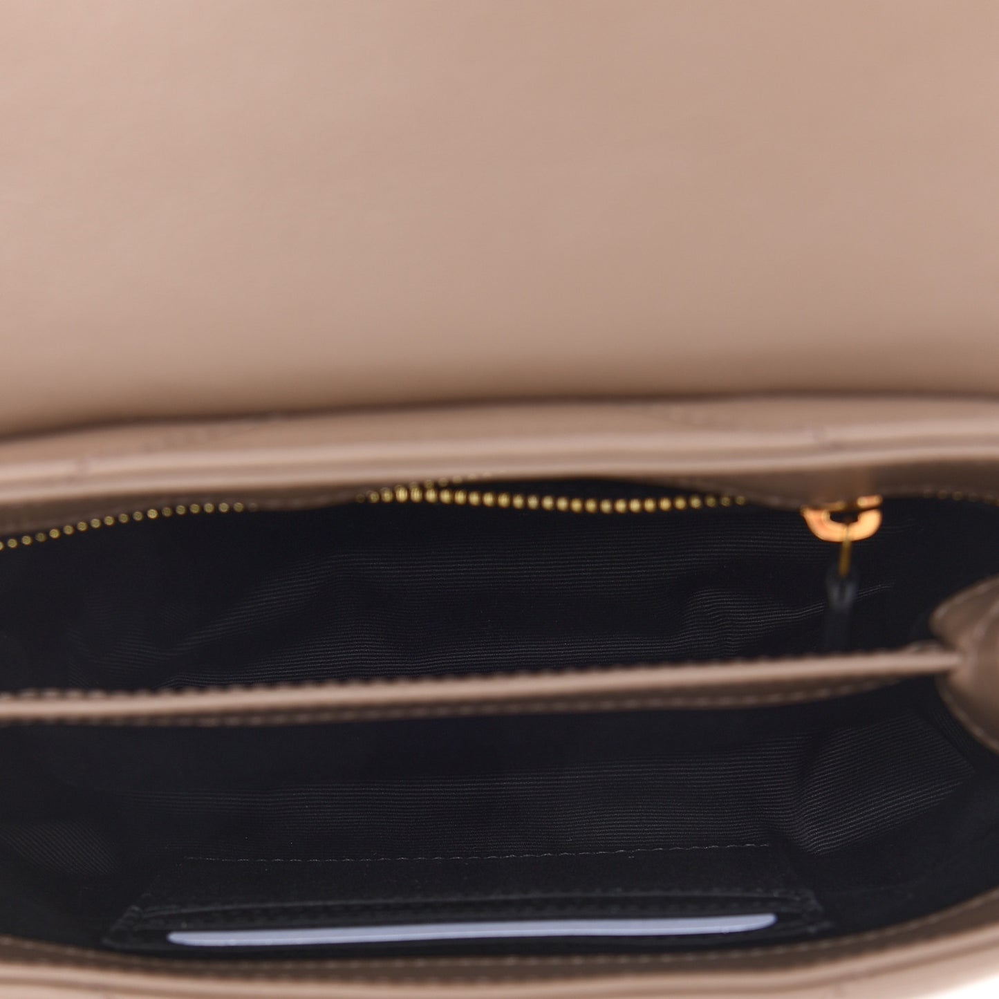 Calfskin Y Quilted Monogram Toy Loulou Crossbody Bag Taupe