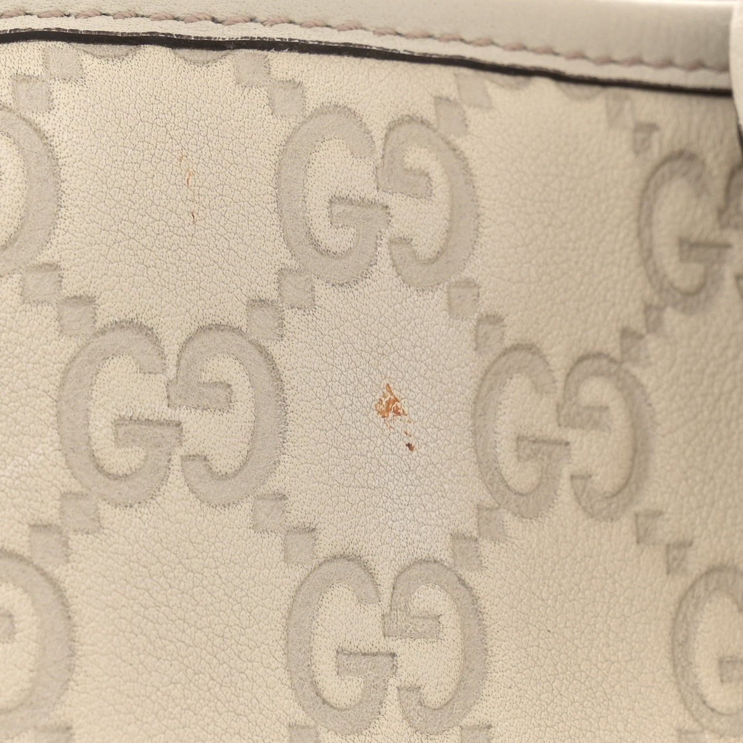 Guccissima Medium GG Twins Tote Off White