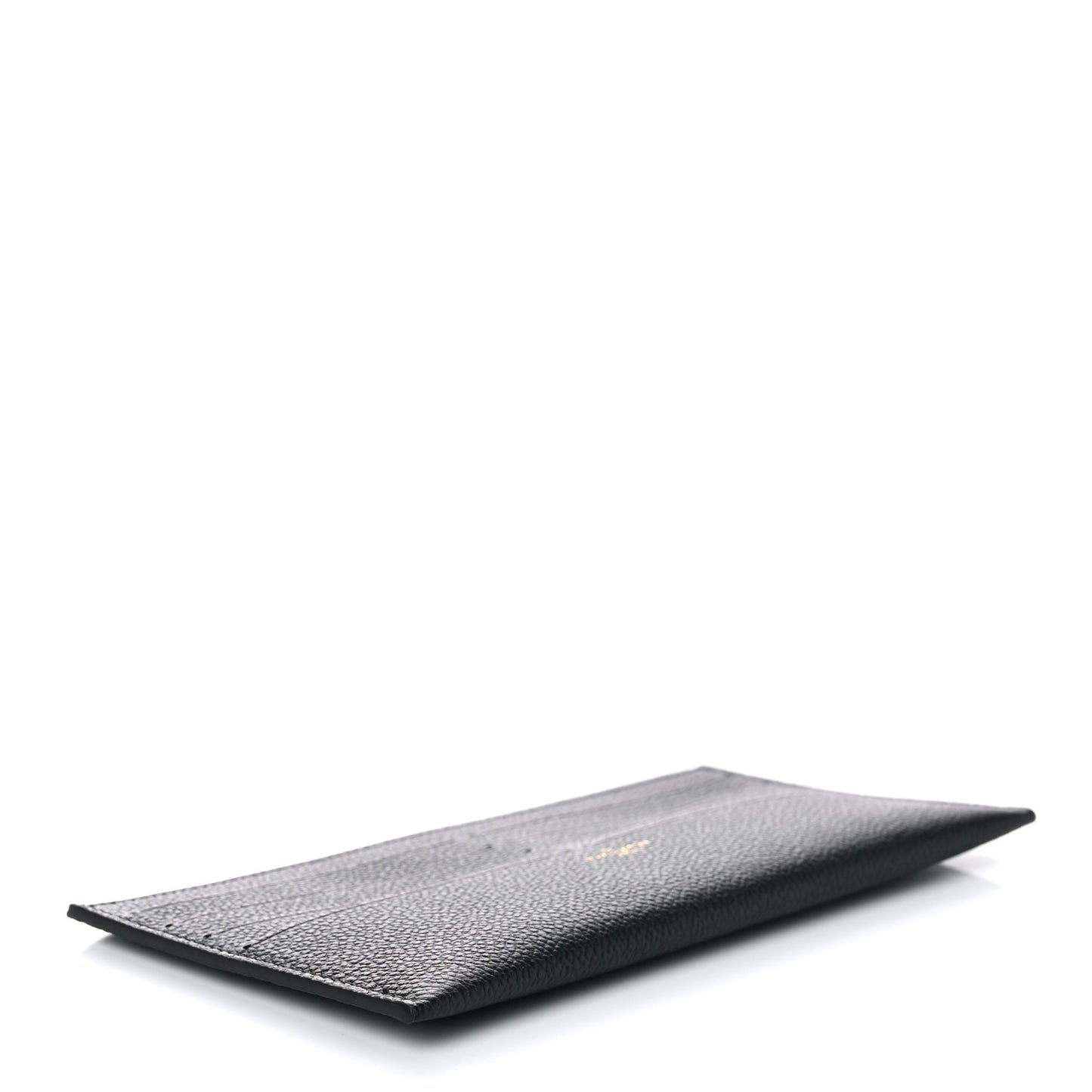 Calfskin Felicie Chain Wallet Card Holder Insert Black