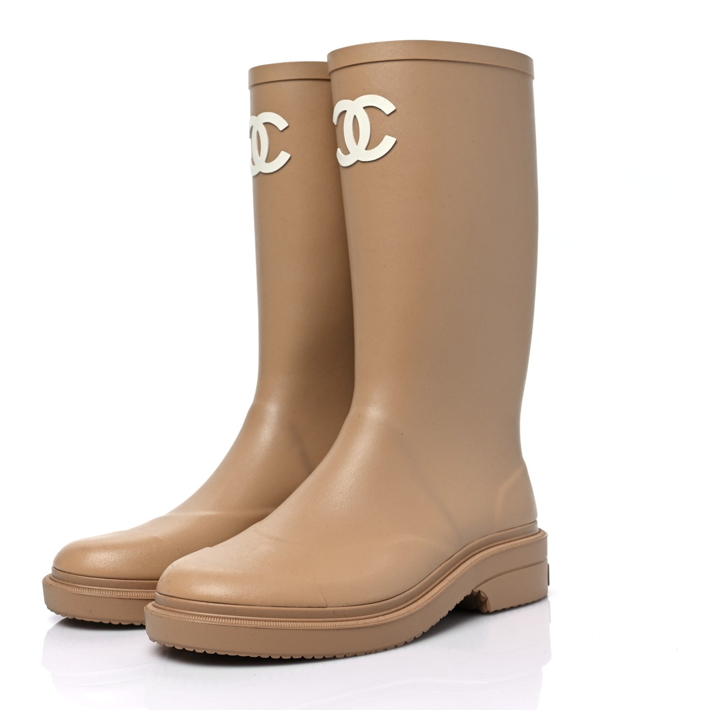 Caoutchouk CC High Boots 38 Beige