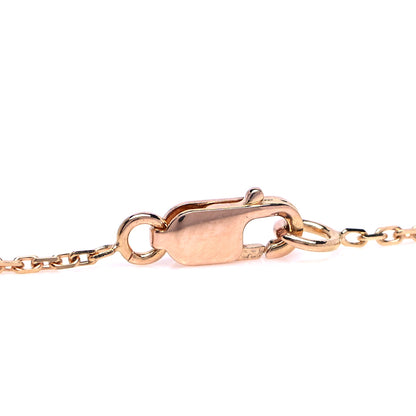 Van Cleef & Arpels 18K Rose Gold Carnelian Sweet Alhambra Heart Pendant Necklace 3 of 5