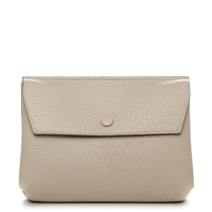 Celine Crisped Calfskin Companion Pouch Light Taupe 1 of 7