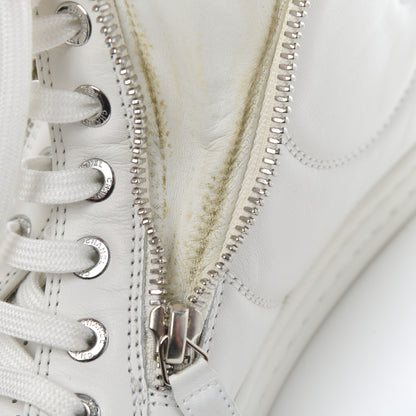 Chanel Calfskin High Top CC Sneakers 36 White 16 of 21