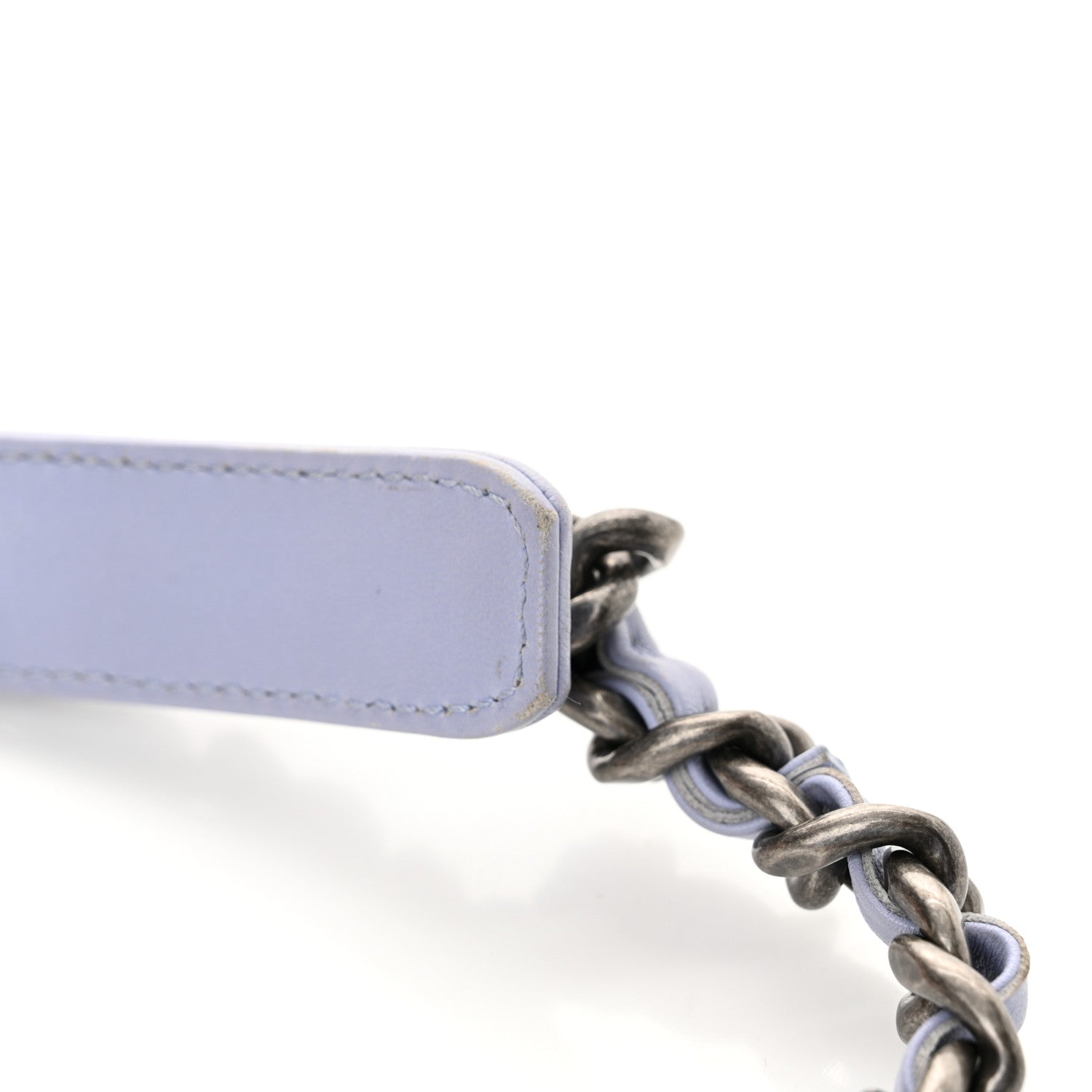 Chanel Jersey Lambskin Quilted Medium Chanel 19 Flap Light Blue 12 of 12