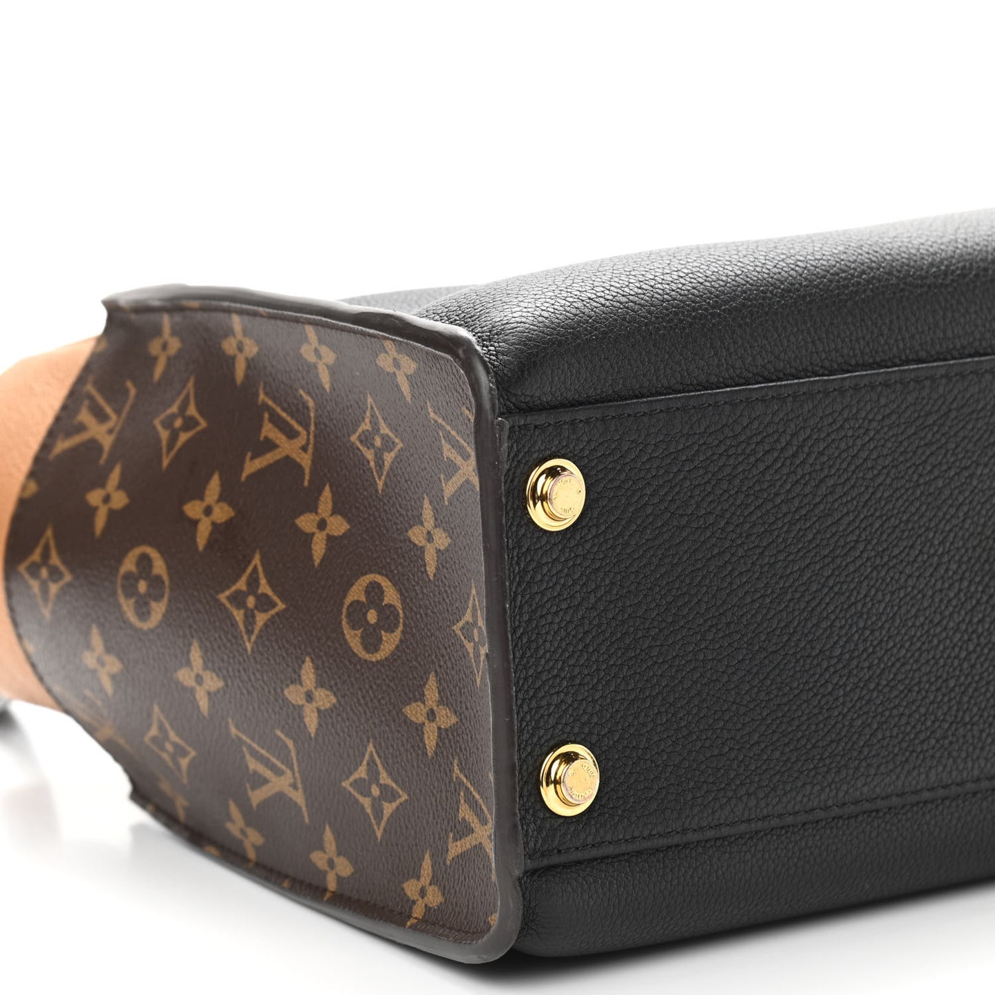 Calfskin Monogram On My Side Black