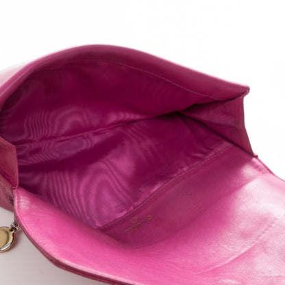 Chanel Caviar CC Flap Clutch Wallet Pink 5 of 7