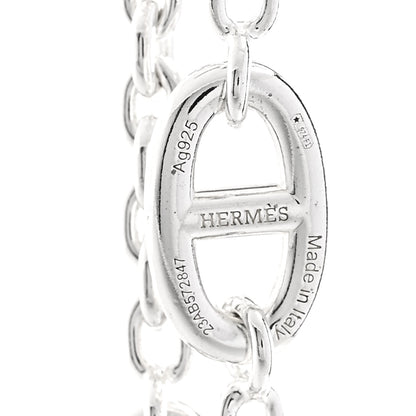 Hermes Sterling Silver Farandole Necklace 160 5 of 6