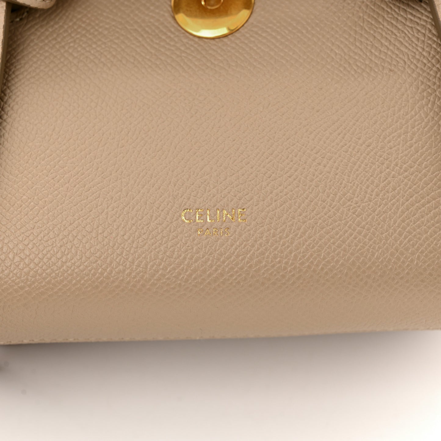 Grained Calfskin Pico Belt Bag Light Taupe