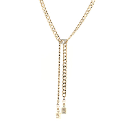 Chanel Resin Crystal CC No 5 Perfume Bottle Necklace 1 of 7