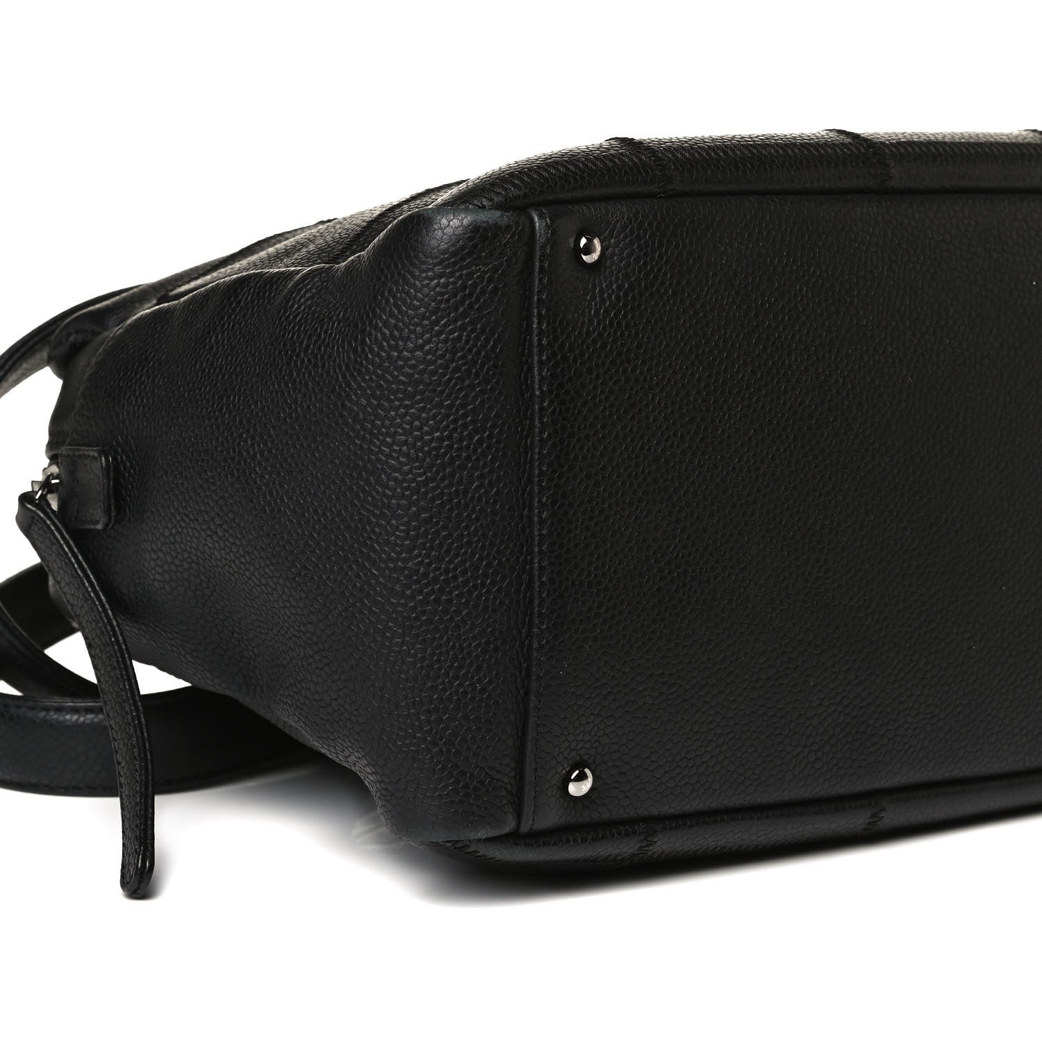 Chanel Caviar Square Stitched Tote Black 8 of 15