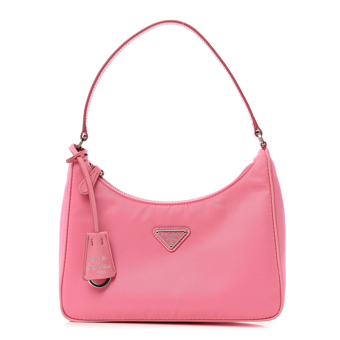Re-Nylon Saffiano Mini Re-Edition 2005 Bag Begonia
