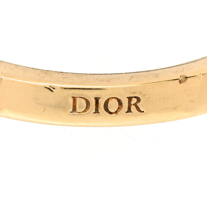 Christian Dior Metal Crystal Dio(R)evolution Ring XL 56/7.5 Gold 4 of 5
