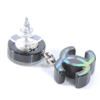 Chanel Abalone CC Dangle Earrings 3 of 5