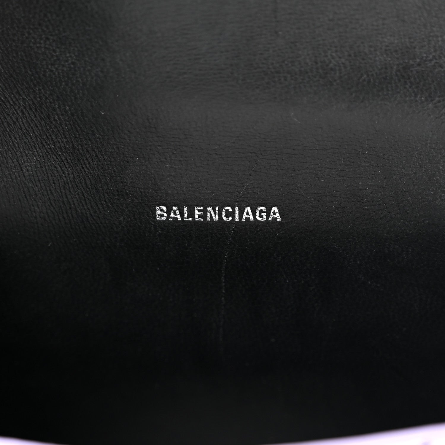 Balenciaga Metallic Calfskin Crocodile Embossed Hourglass Top Handle Bag XS Lilac 5 of 10