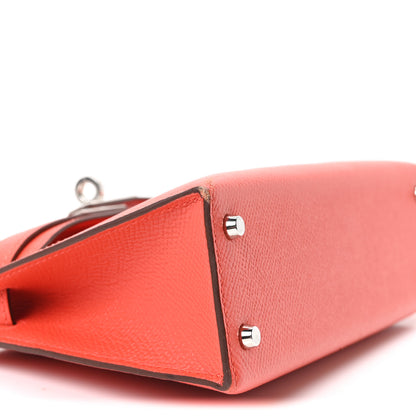 Hermes Epsom Mini Kelly Sellier 20 Capucine 8 of 9