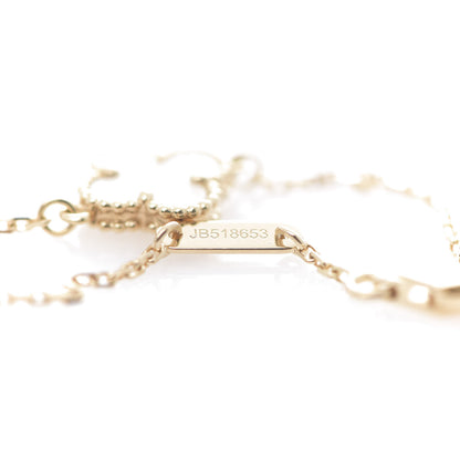 Van Cleef & Arpels 18K Yellow Gold Mother of Pearl Sweet Alhambra Bracelet 5 of 7