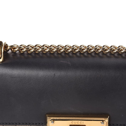 Gucci GG Supreme Monogram Calfskin Small Padlock Shoulder Bag Beige Black Cuir 9 of 15