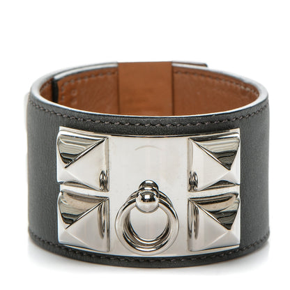 Hermes Swift Collier de Chien CDC Bracelet L Graphite 1 of 7